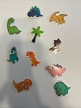 Cute Colorful Dinosaur Sticker Set